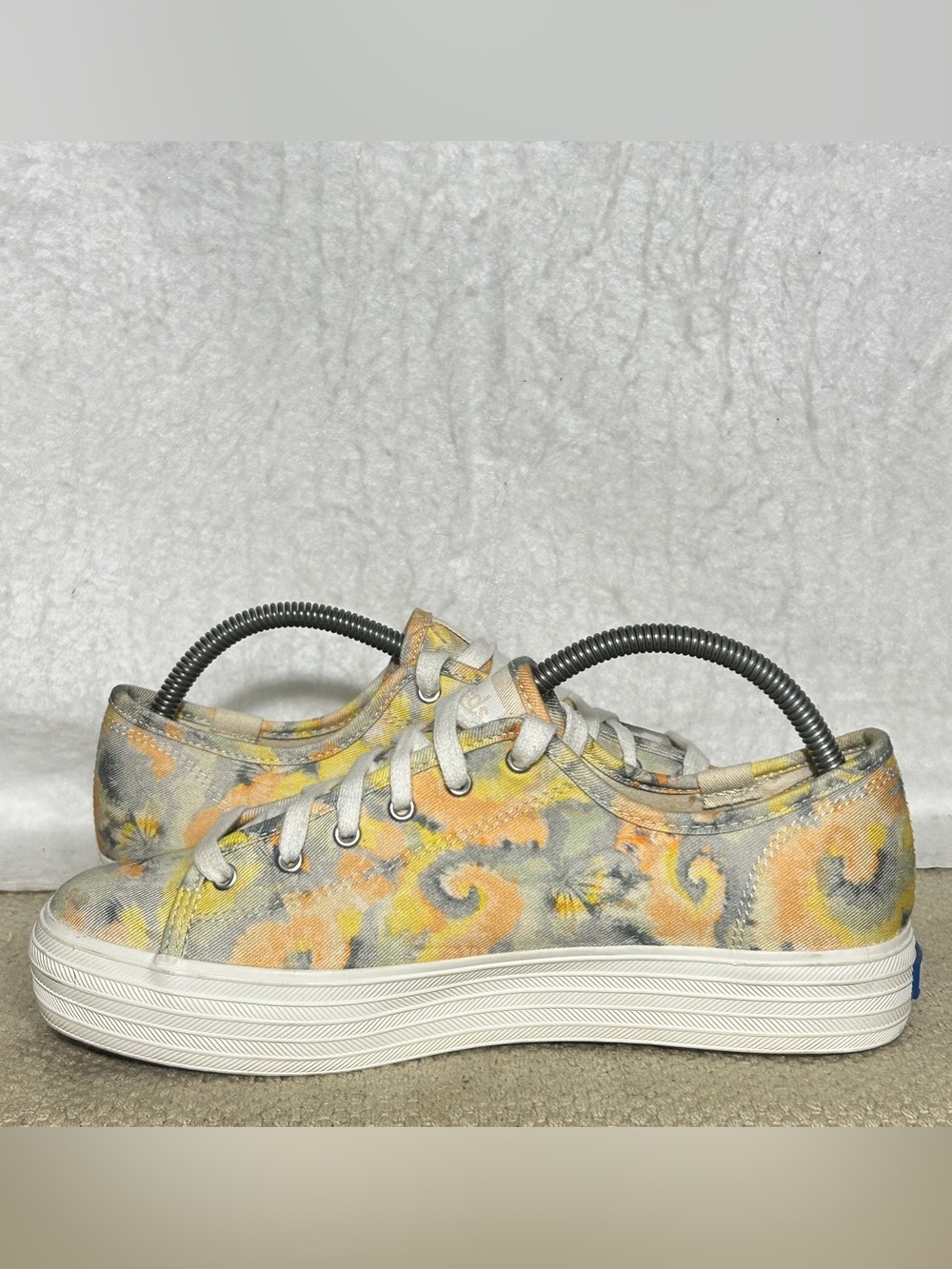Keds Women's Triple Kick Tie Dye Canvas Platform Fashion Sneakers Shoes SZ US 7 - Picture 7 of 11